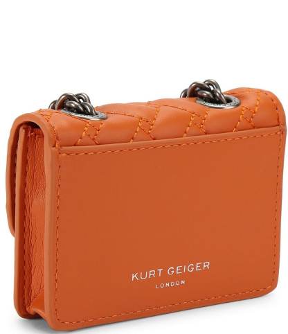 Kurt Geiger London Micro Kensington Quilted Crossbody Bag - Rust - view 27