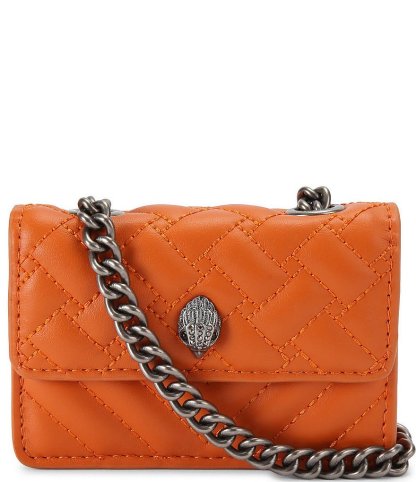 Kurt Geiger London Micro Kensington Quilted Crossbody Bag - Rust - view 25