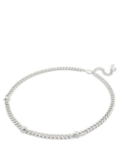 Kurt Geiger London Signature Eagle Station Chain Collar Necklace - Silver - view 2