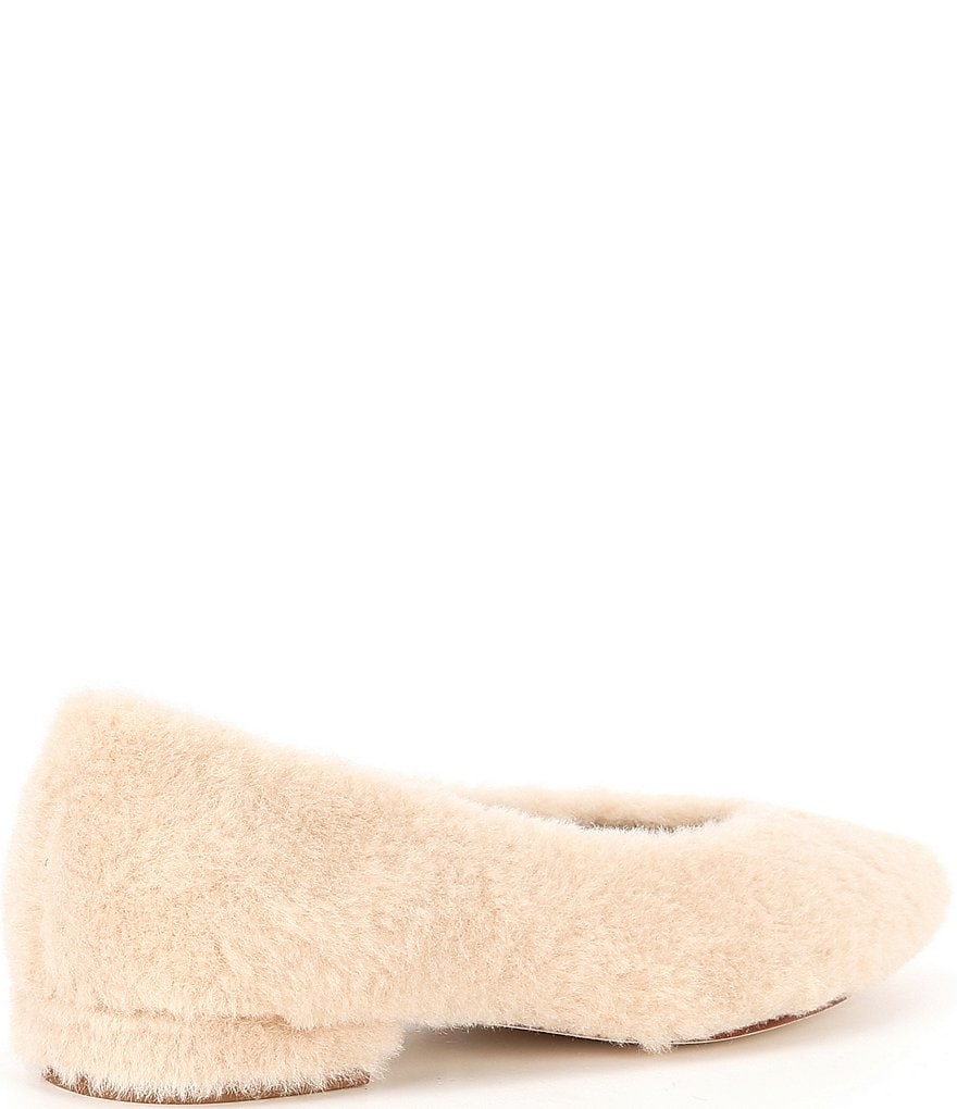 Antonio Melani x Elizabeth Damrich Sofa Fluffy Faux Fur Flats - Au Lait - view 2