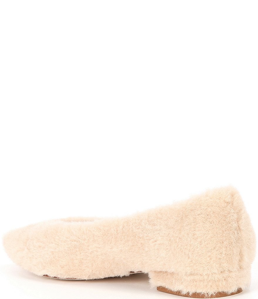 Antonio Melani x Elizabeth Damrich Sofa Fluffy Faux Fur Flats - Au Lait - view 3
