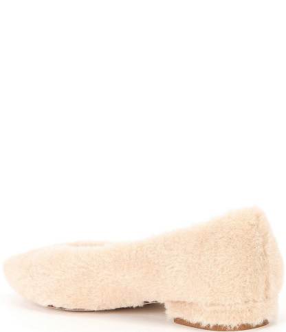 Antonio Melani x Elizabeth Damrich Sofa Fluffy Faux Fur Flats - Au Lait - view 3