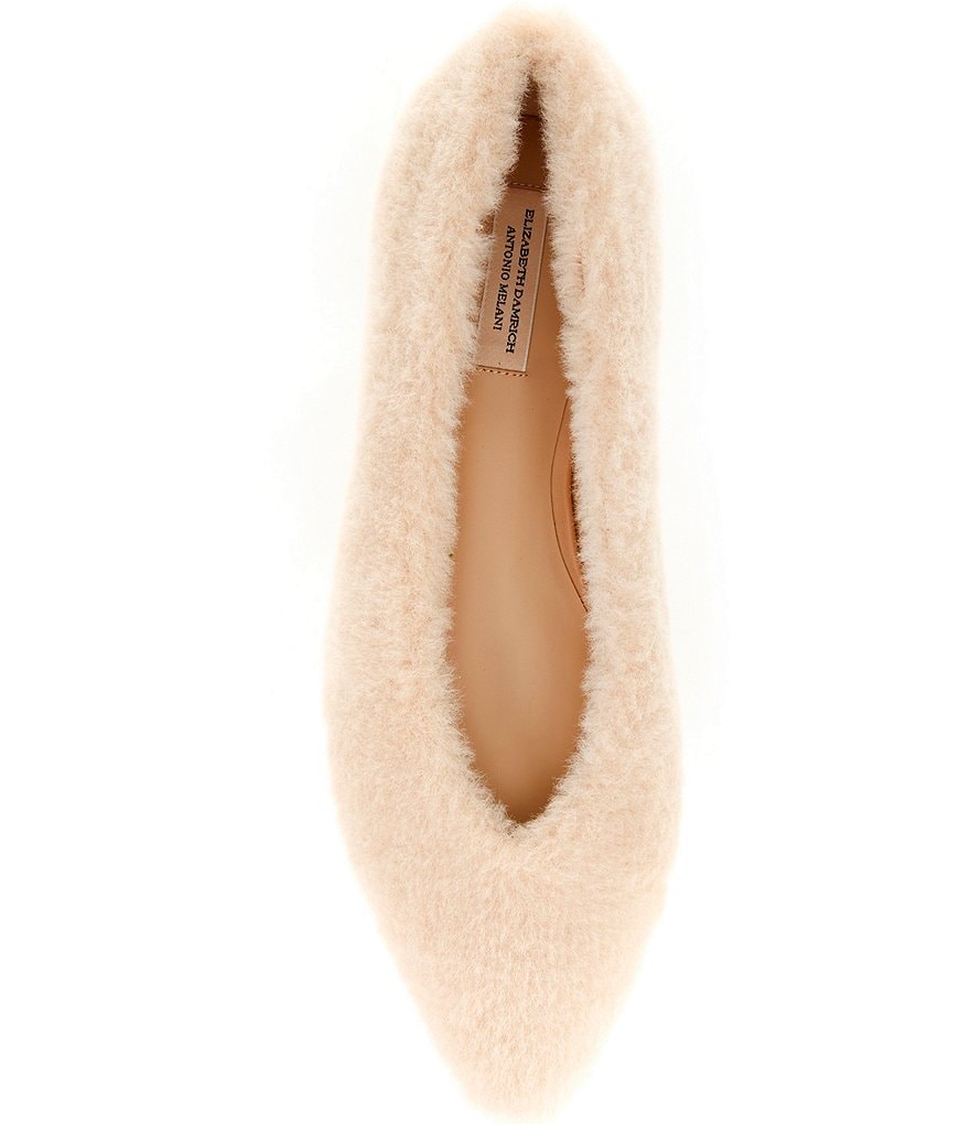 Antonio Melani x Elizabeth Damrich Sofa Fluffy Faux Fur Flats - Au Lait - view 5