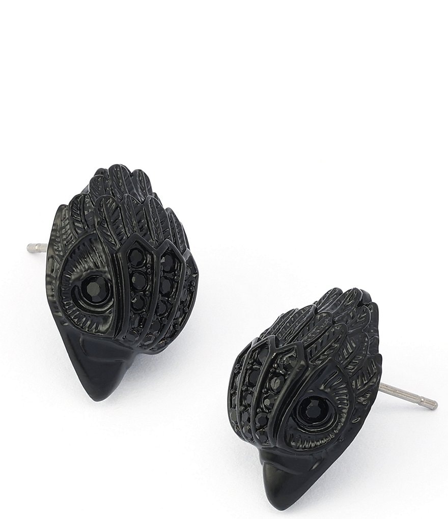 Kurt Geiger London Eagle Stud Earrings - Black - view 2