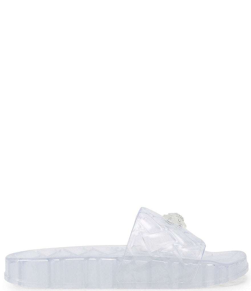 Kurt Geiger London Meena Jelly Logo Ornament Eagle Pool Slide Sandals - Clear - view 2