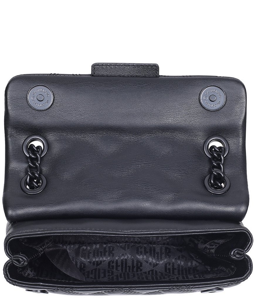 Kurt Geiger London Mini Kensington Drench Puffy Quilted Chain Crossbody Bag - Black - view 3