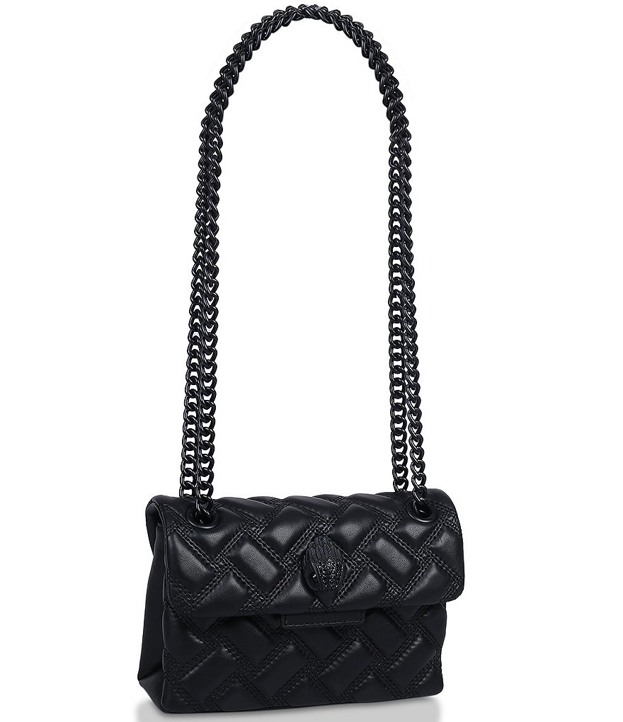 Kurt Geiger London Mini Kensington Drench Puffy Quilted Chain Crossbody Bag - Black - view 4