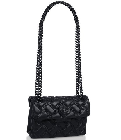 Kurt Geiger London Mini Kensington Drench Puffy Quilted Chain Crossbody Bag - Black - view 4