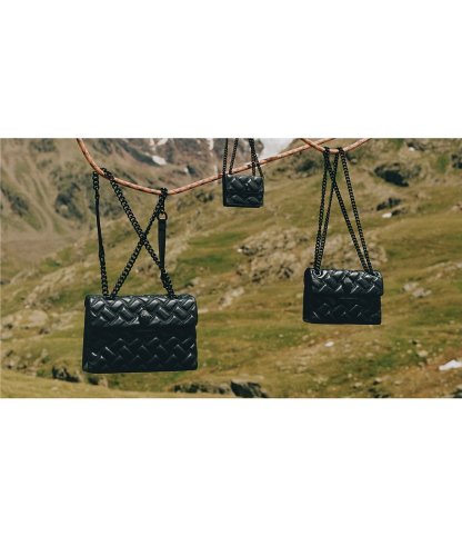 Kurt Geiger London Mini Kensington Drench Puffy Quilted Chain Crossbody Bag - Black - view 13