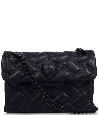 Kurt Geiger London Mini Kensington Drench Puffy Quilted Chain Crossbody Bag - Black - view 1