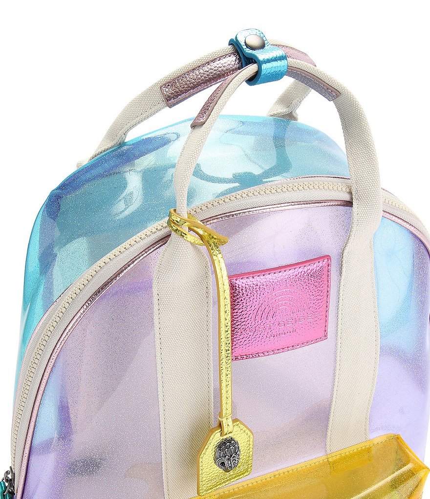 Kurt Geiger London Southbank Large Clear Vinyl Backpack - Multi - view 3