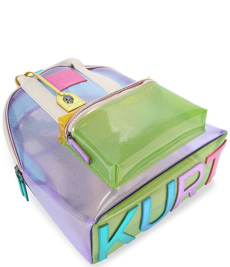 Kurt Geiger London Southbank Large Clear Vinyl Backpack - Multi - view 4