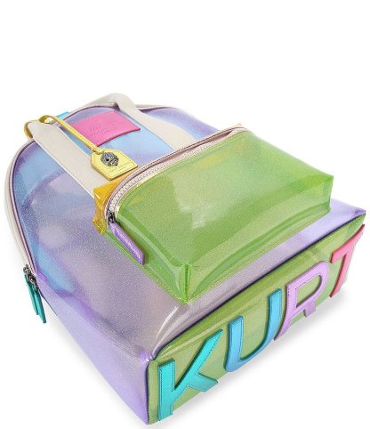 Kurt Geiger London Southbank Large Clear Vinyl Backpack - Multi - view 4
