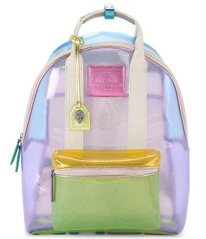 Kurt Geiger London Southbank Large Clear Vinyl Backpack - Multi - view 1
