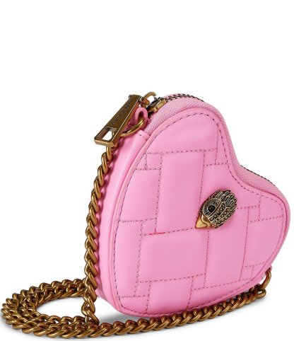 Kurt Geiger London Micro Heart Crossbody Bag - Pink - view 3