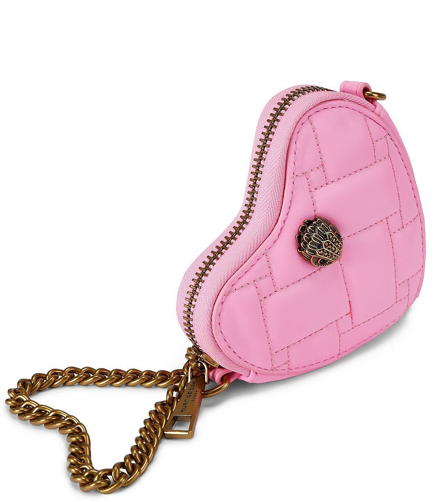 Kurt Geiger London Micro Heart Crossbody Bag - Pink - view 4