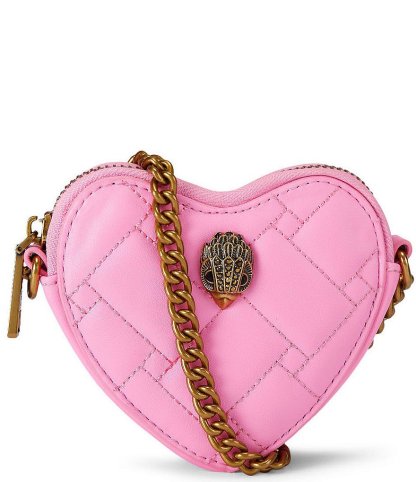 Kurt Geiger London Micro Heart Crossbody Bag - Pink - view 1