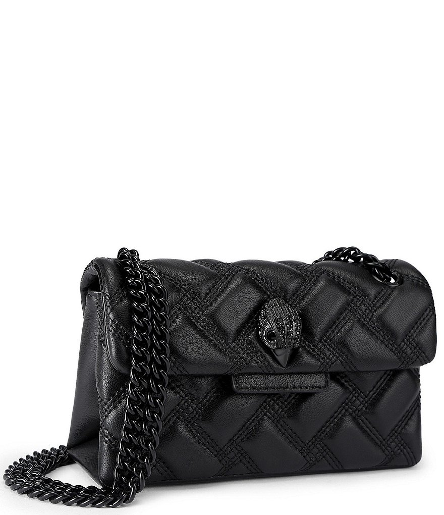 Kurt Geiger London Micro Kensington 17 Quilted Crossbody Bag - Black - view 4
