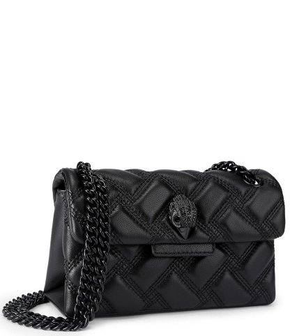 Kurt Geiger London Micro Kensington 17 Quilted Crossbody Bag - Black - view 4