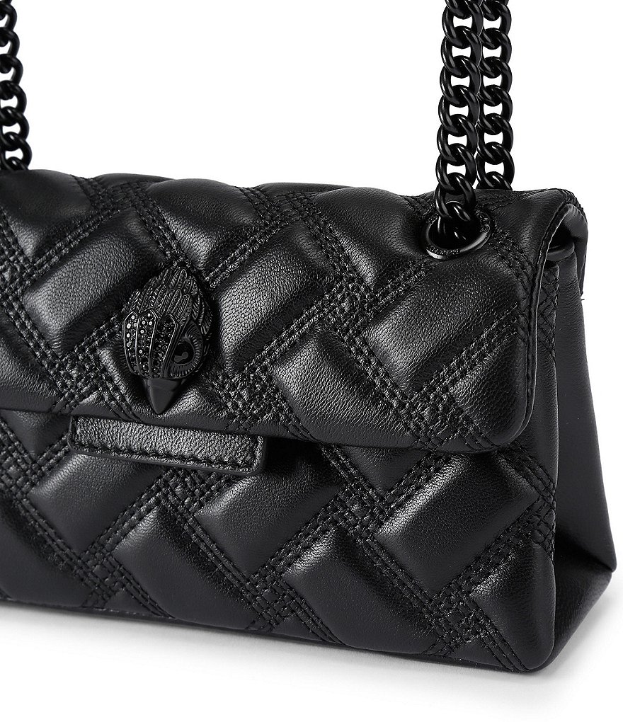 Kurt Geiger London Micro Kensington 17 Quilted Crossbody Bag - Black - view 5