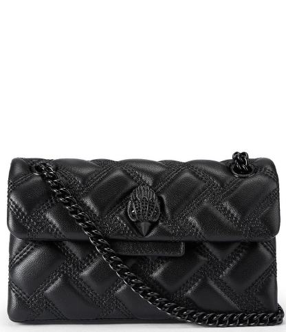 Kurt Geiger London Micro Kensington 17 Quilted Crossbody Bag - Black - view 1