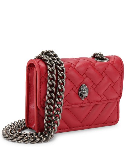 Kurt Geiger London Micro Kensington Quilted Crossbody Bag - Dark Red - view 16