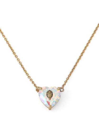 Kurt Geiger London Signature Eagle Heart Gem Short Pendant Necklace - Gold - view 1