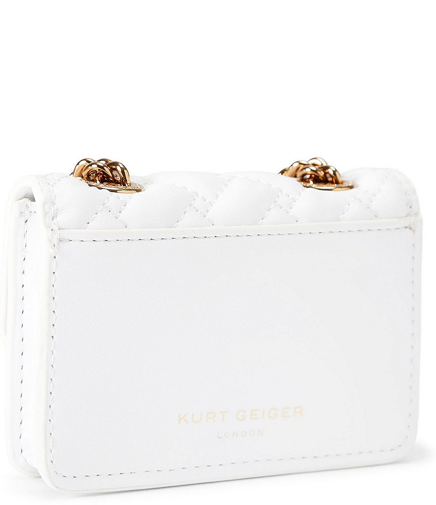 Kurt Geiger London Micro Kensington Kurt Crossbody Bag - White - view 3