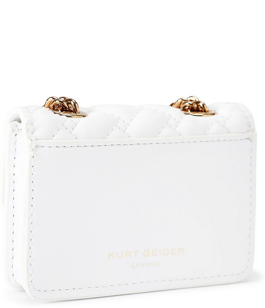 Kurt Geiger London Micro Kensington Kurt Crossbody Bag - White - view 3
