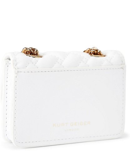Kurt Geiger London Micro Kensington Kurt Crossbody Bag - White - view 3
