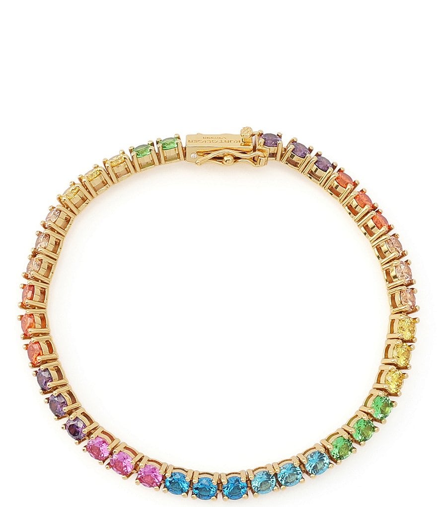 Kurt Geiger London Jewel Rainbow Tennis Line Bracelet - Rainbow - view 2