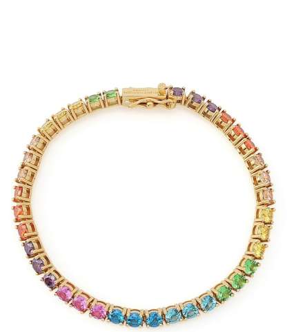 Kurt Geiger London Jewel Rainbow Tennis Line Bracelet - Rainbow - view 2