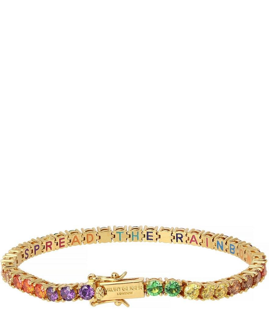 Kurt Geiger London Jewel Rainbow Tennis Line Bracelet - Rainbow - view 3