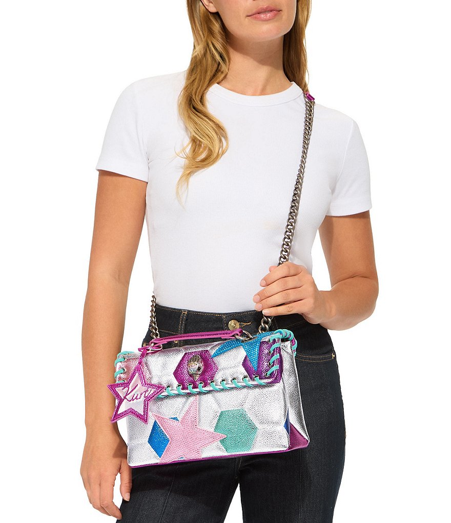 Kurt Geiger London Leather Kensington Footy (Soccer) Shoulder Bag - Multi - view 2
