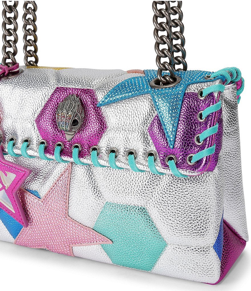 Kurt Geiger London Leather Kensington Footy (Soccer) Shoulder Bag - Multi - view 5