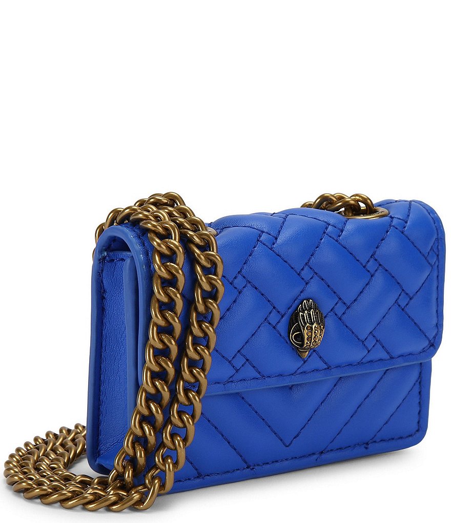Kurt Geiger London Micro Kensington Quilted Crossbody Bag - Blue - view 10