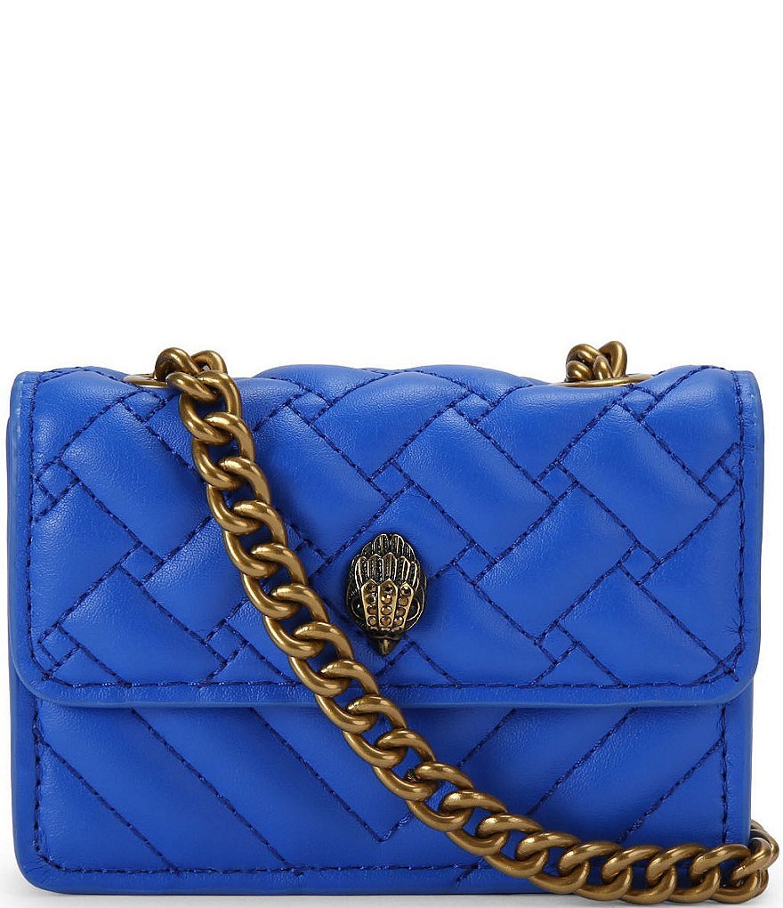 Kurt Geiger London Micro Kensington Quilted Crossbody Bag - Blue - view 7