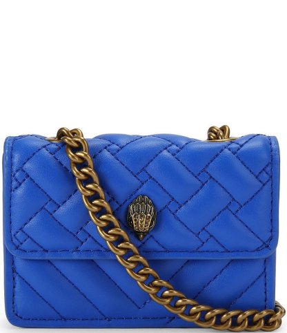 Kurt Geiger London Micro Kensington Quilted Crossbody Bag - Blue - view 7