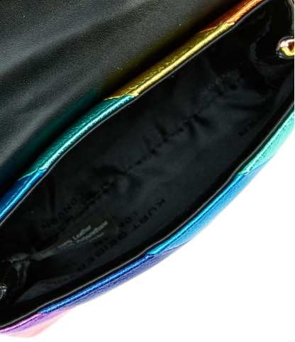 Kurt Geiger London Mini Kensington Metallic Rainbow Striped Crossbody Bag - Multi - view 4