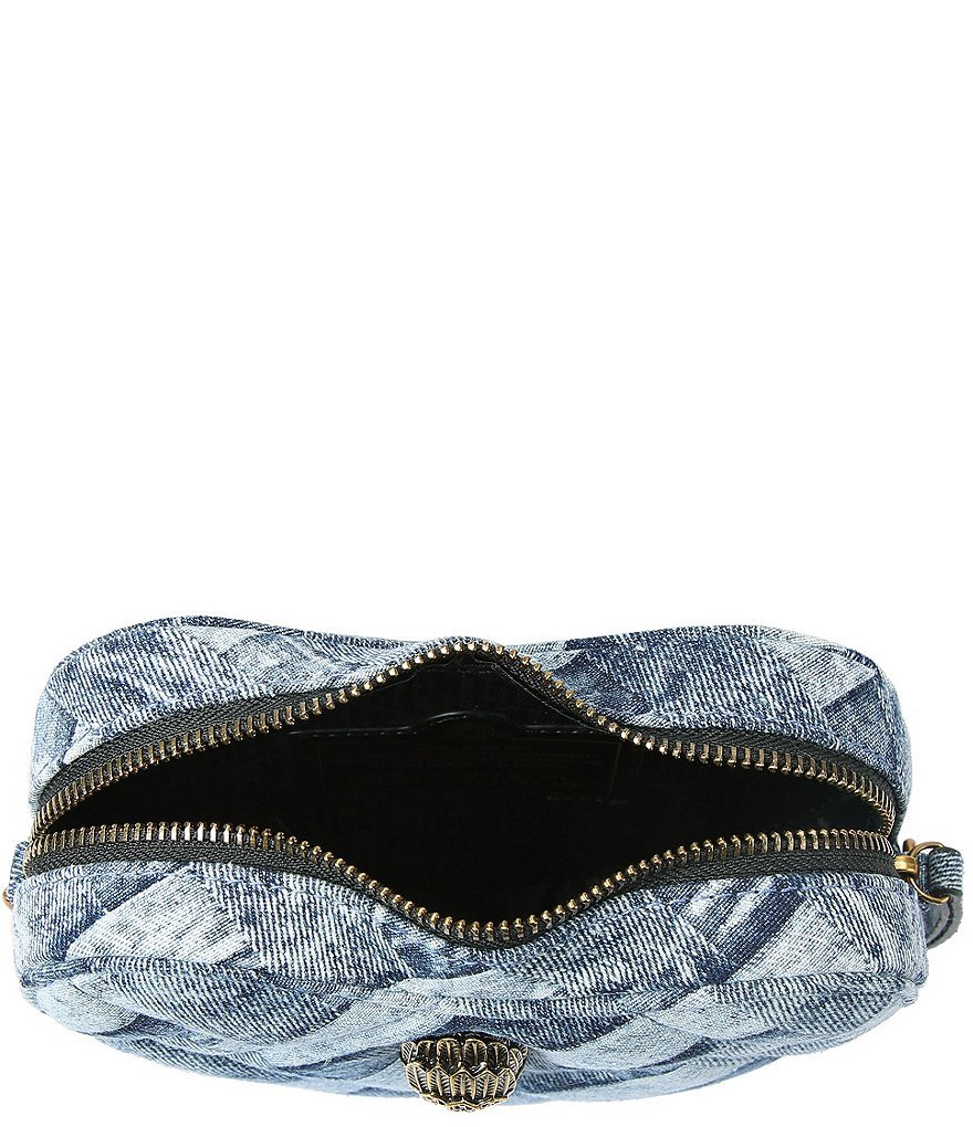 Kurt Geiger London Kensington Denim Heart Crossbody Bag - Denim - view 4