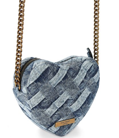 Kurt Geiger London Kensington Denim Heart Crossbody Bag - Denim - view 5
