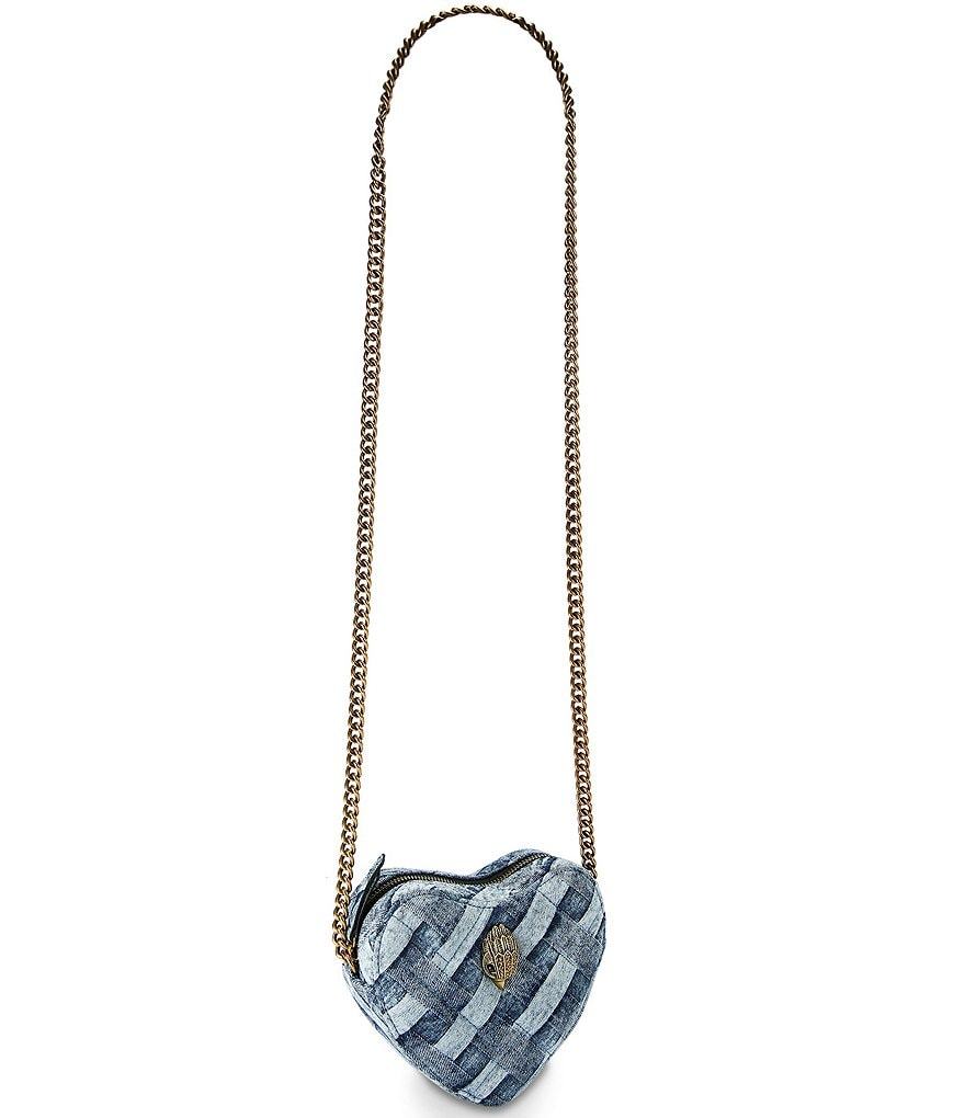 Kurt Geiger London Kensington Denim Heart Crossbody Bag - Denim - view 6