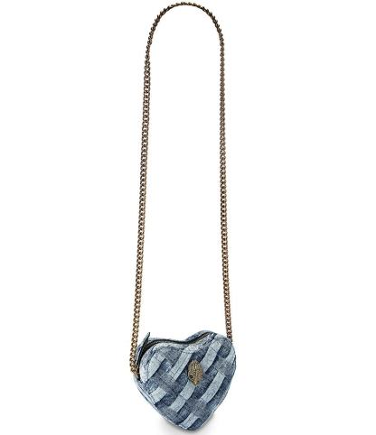 Kurt Geiger London Kensington Denim Heart Crossbody Bag - Denim - view 6