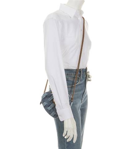 Kurt Geiger London Kensington Denim Heart Crossbody Bag - Denim - view 8
