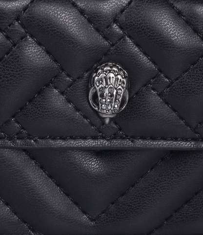 Kurt Geiger London Micro Kensington Quilted Chain Crossbody Bag - Black - view 6