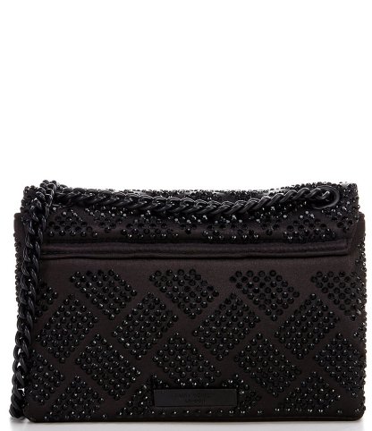 Kurt Geiger London Mini Kensington Monochromatic Rhinestone Crossbody Bag - Black - view 3