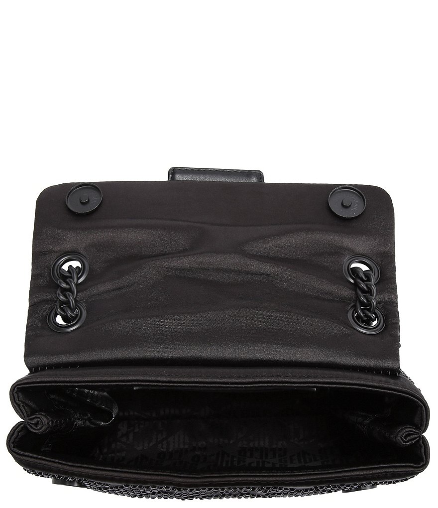 Kurt Geiger London Mini Kensington Monochromatic Rhinestone Crossbody Bag - Black - view 4