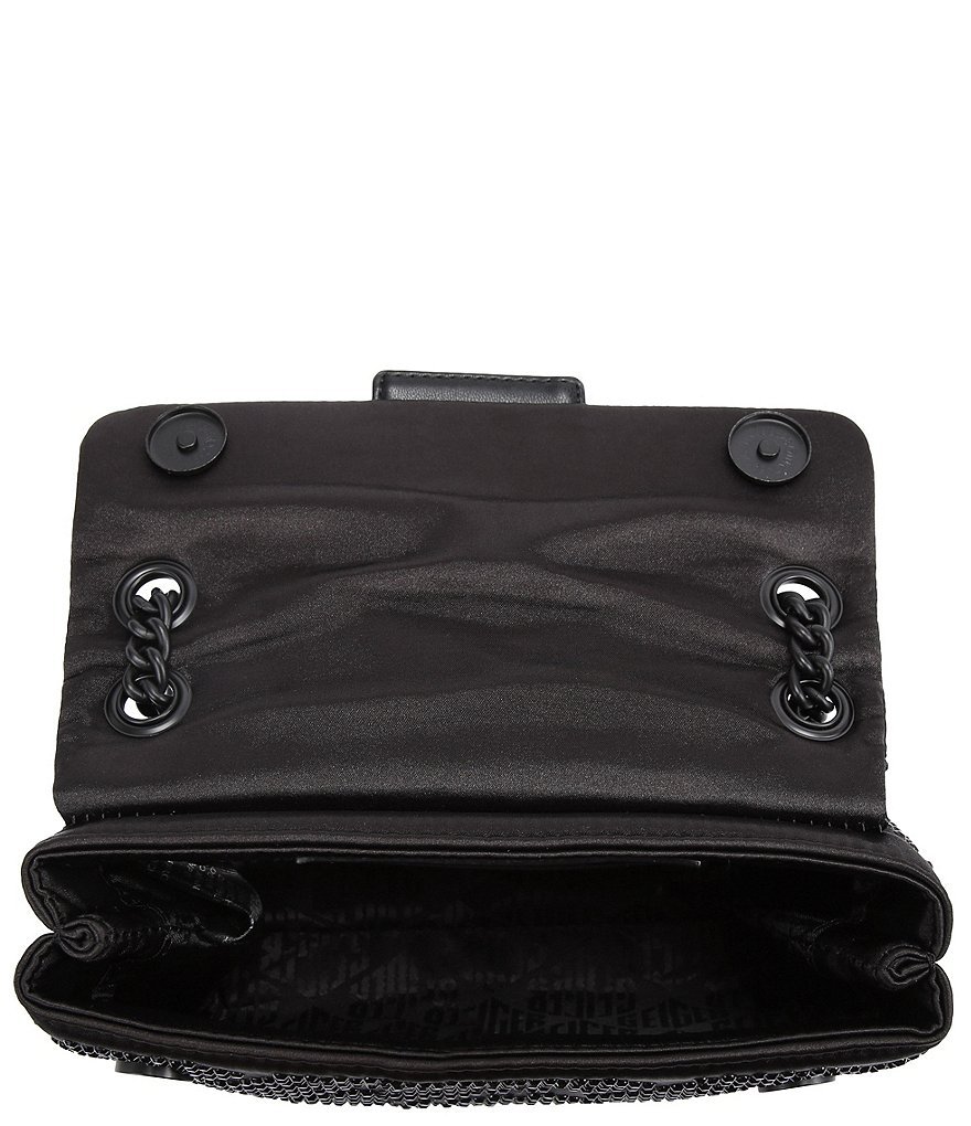 Kurt Geiger London Mini Kensington Monochromatic Rhinestone Crossbody Bag - Black - view 4