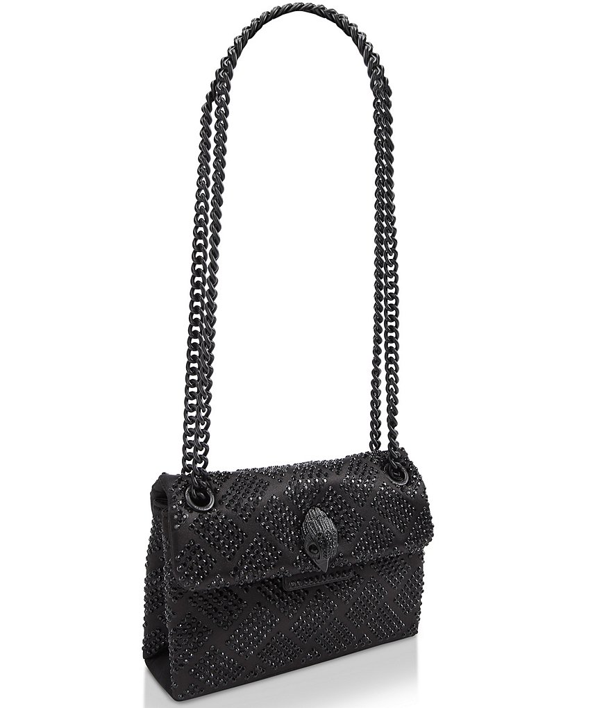 Kurt Geiger London Mini Kensington Monochromatic Rhinestone Crossbody Bag - Black - view 5