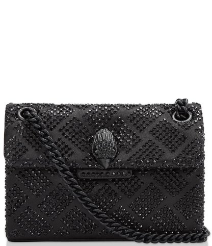 Kurt Geiger London Mini Kensington Monochromatic Rhinestone Crossbody Bag - Black - view 1
